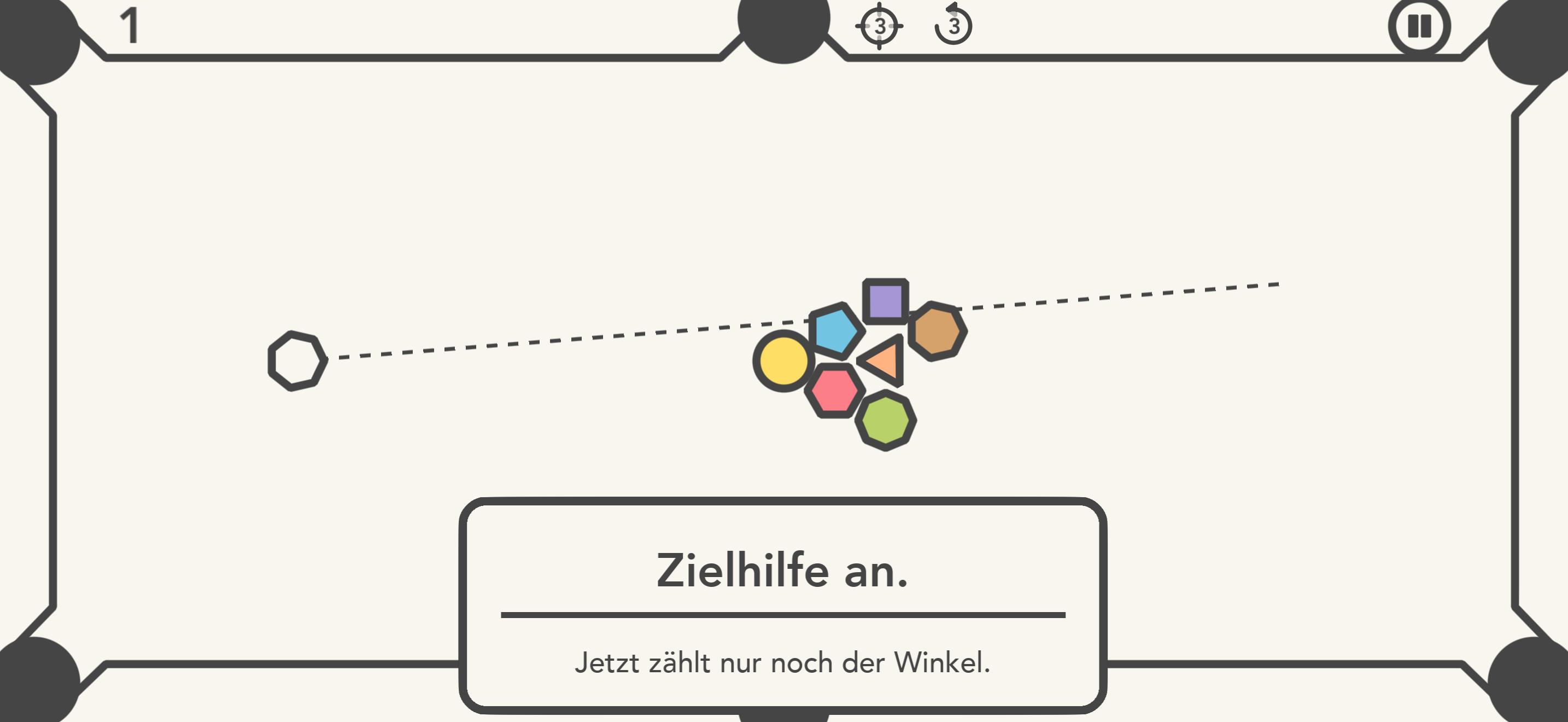 Zielhilfe mit Winkel-Vorschau